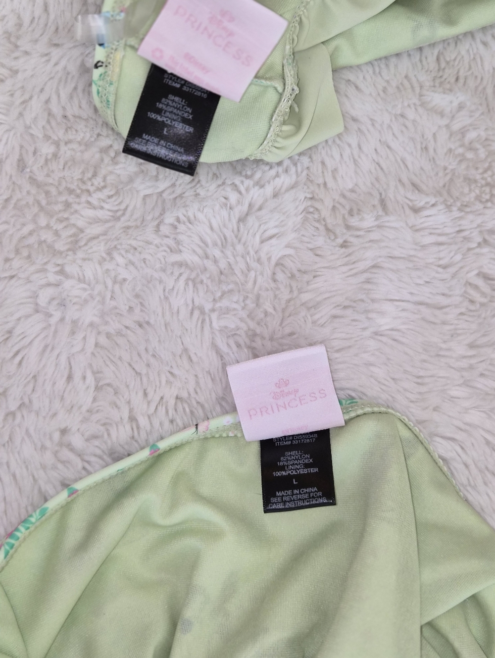 Hot Topic Disney Mint Ruffle Bikini with Princess Motif - Picture 6 of 6